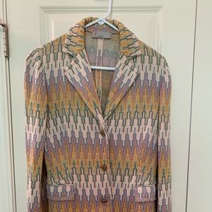 Missoni pastel knit blazer